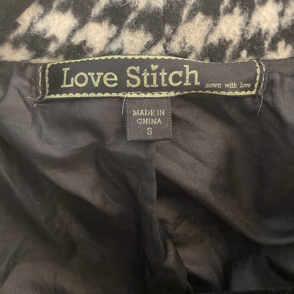 Houndstooth cowl neck coat - S - Lovestitch - Picture 6 of 8